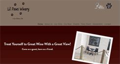 Desktop Screenshot of lilpawswinery.com