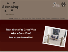 Tablet Screenshot of lilpawswinery.com